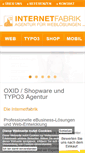Mobile Screenshot of internetfabrik.de