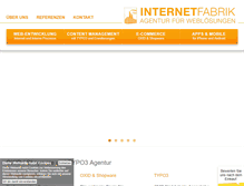 Tablet Screenshot of internetfabrik.de